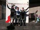 U23 SM-maantie. Voittaja Oskari Vainionpää, hopeaa Jesse Kaislavuo ja pronssia Mikko Paajanen